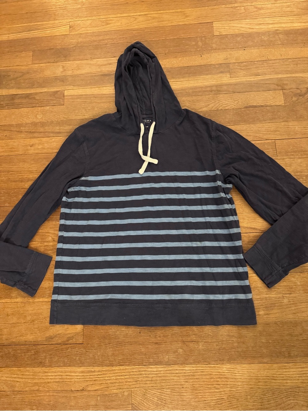 Sonoma Life + Style Women's Blue Long Sleeve Lightweight Hoodie - Size M
 b90
